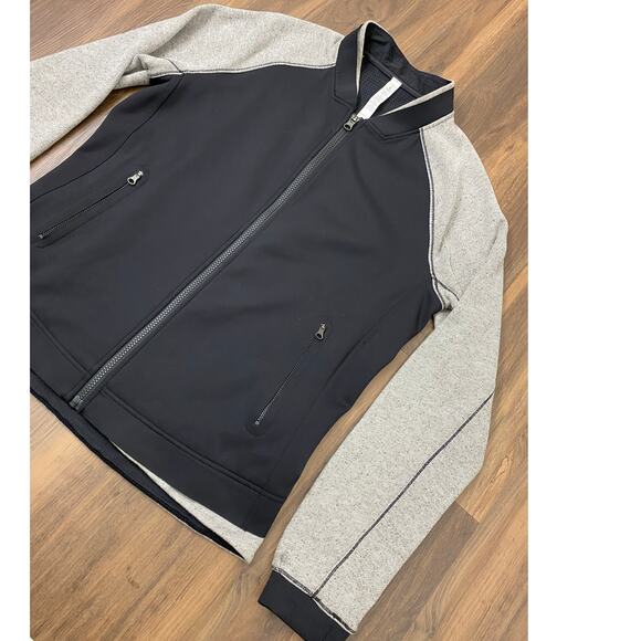 lululemon athletica Jackets & Blazers - Women Lululemon Var-City Heather Bomber performance zip-up jacket coat, 10